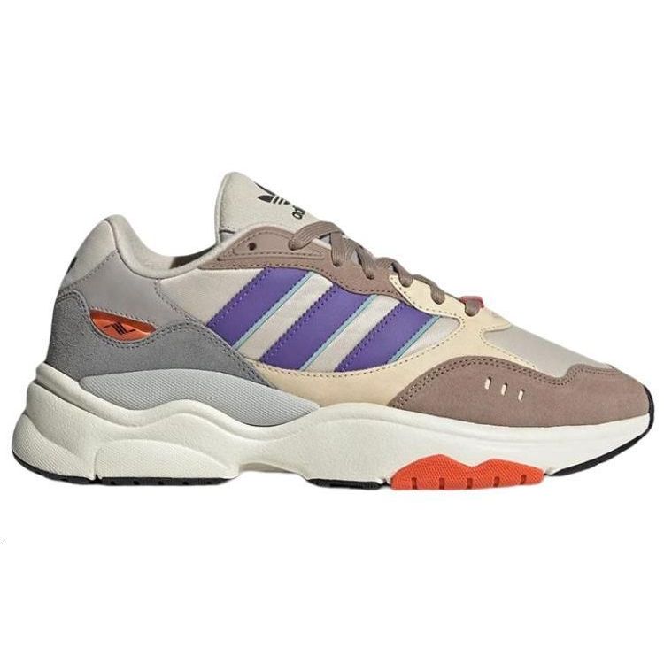 Adidas Кроссовки унисекс Retropy F90 мелово-коричневые фиолетовые Rush светло-коричневые HP8029