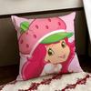 Cartoon SStrawberry SShortcake Cushion Cover Reversible Soft Durable Pillow Cover Home  Car MultiScene Use for Daily Comfort