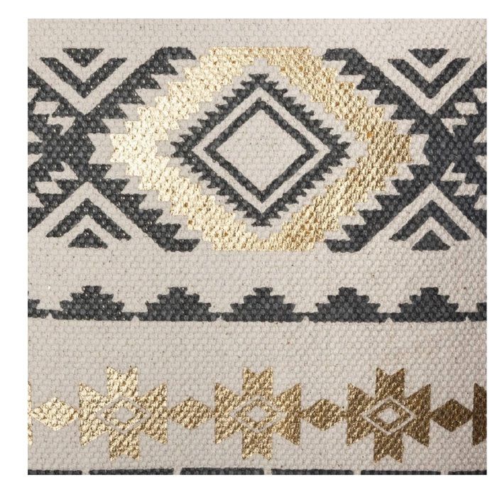 Housse De Coussin Etnik Gold 40 X 40 Cm Gris
