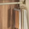 8 Hooks Underwear Storage Hangers Non Slip Space Saving Tie Hats Organizer Rack Metal Wardrobe Clothing Storage Bra Hanger Home