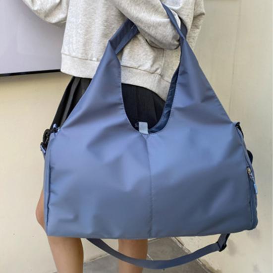 Yoga Bag Large Capacity Multifunctional Duffel with Wet Pocket Shoe Cabin Solid Color Gym Bag Versatile Sports Travel Bag