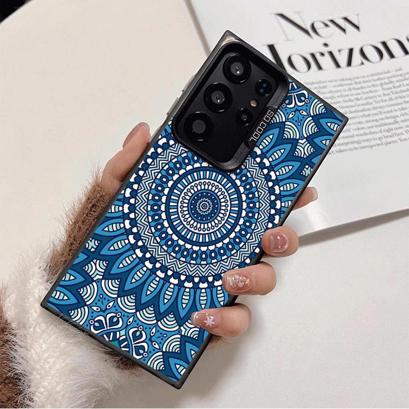Mandala Style Pattern Shockproof Phone Case for Samsung Galaxy S26 Edge S25 Ultra S24 FE S23 Plus S21 Cover Anti Fall Fundas