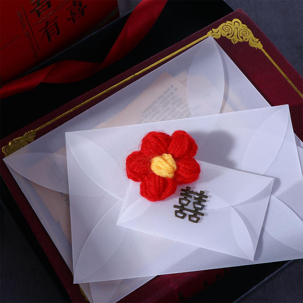 Postcard White For Card Sulfuric Acid Paper Envelopes For DIY Semi-transparent Paper Envelopes