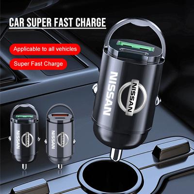 1 шт. Автомобильное зарядное устройство USB Type-C Адаптер быстрой зарядки Автоаксессуары Для Nissan Nismo Almera Tiida Juke Teana Qashqai 350Z 370Z GTR
