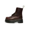 Dr. Martens Audrick Leather Platform Soft Sole 8 Eyelet Short Boots Women Boots Burgundy 27818211