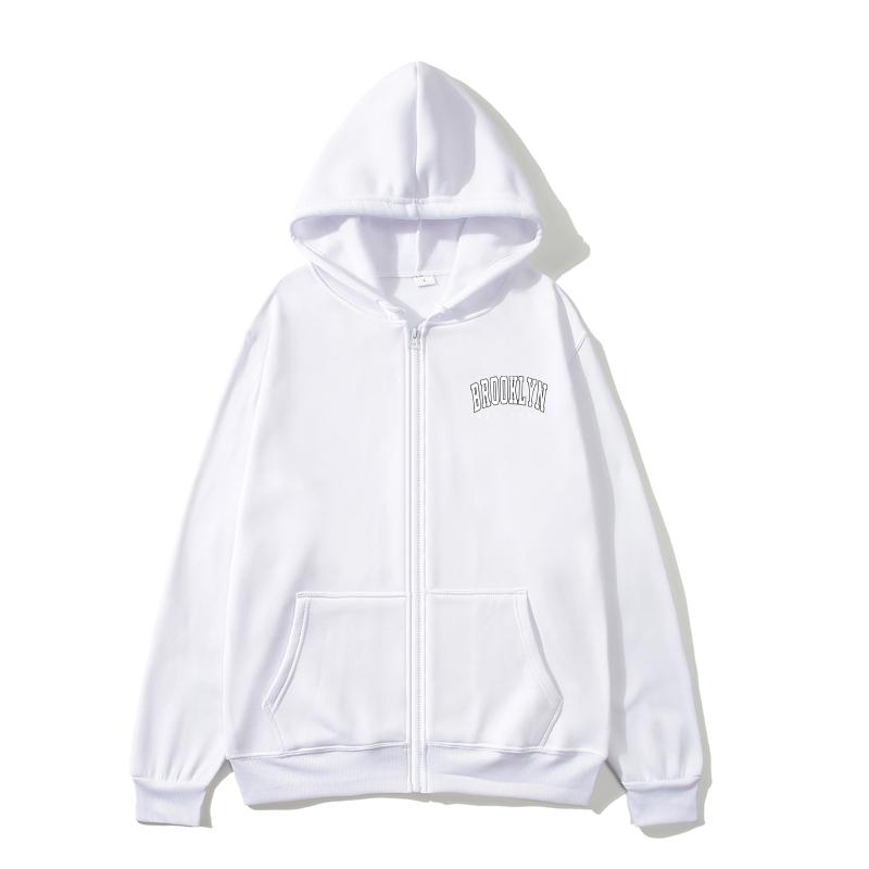 Толстовка с капюшоном Brooklyn Zip, модные большие толстовки с капюшоном для женщин, толстовки с длинным рукавом и карманами, одежда, толстовка Brooklyn Zip, женские толстовки