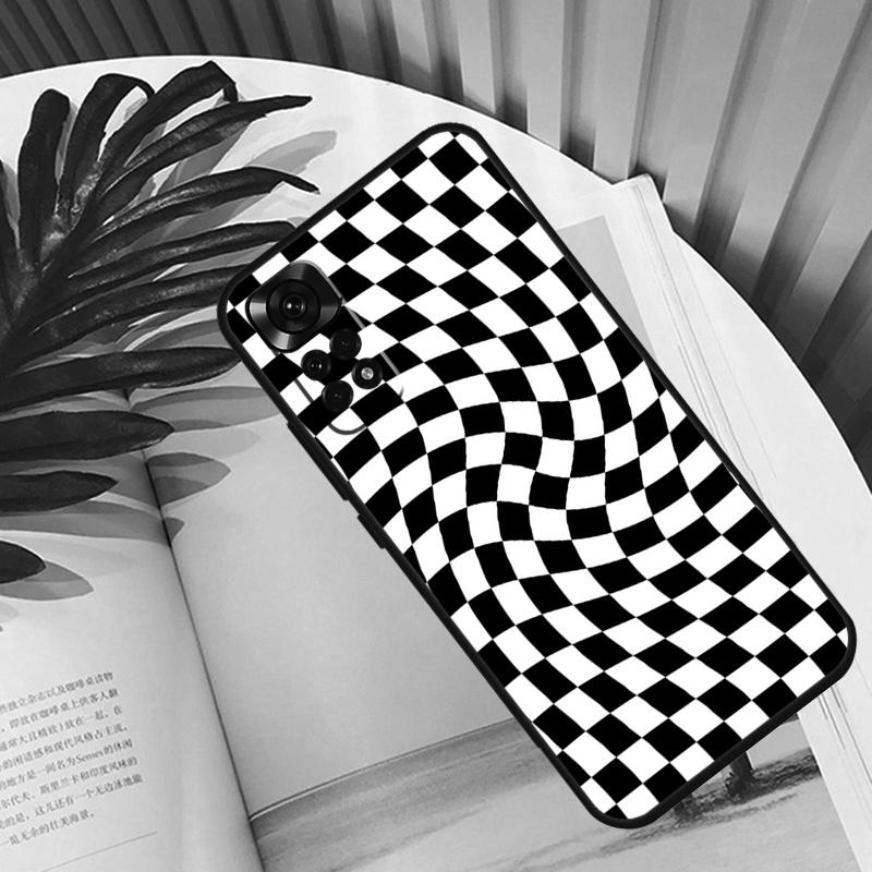 Проверьте оранжево-зеленый моховый твист Funda Для Xiaomi Redmi Note 13 10 11 12 14 15 Pro Plus Чехол Для Redmi 15C 12C 13C 14C 10C 15