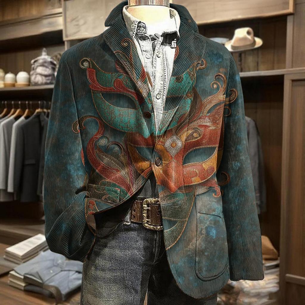 Мужская куртка в стиле business casual из вельвета