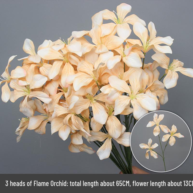 Свадебный декор из шелковых цветов шампанского - Искусственные элементы цветочного оформления потолка и прохода