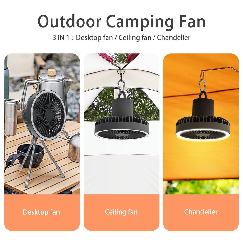 Мини-вентилятор USB перезаряжаемый портативный вентилятор открытый кемпинг потолочный вентилятор люстра синхронизация 10000 мАч Powerbank штатив настольный вентилятор