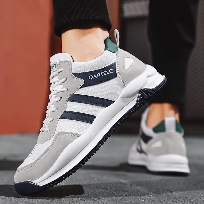 Модная мужская обувь Новый стиль Мужская обувь Повседневная Дышащая Спортивная Трендовая Всепогодная Уличная Толстая подошва Мужские Кроссовки Популярная Модель Тренд Ру