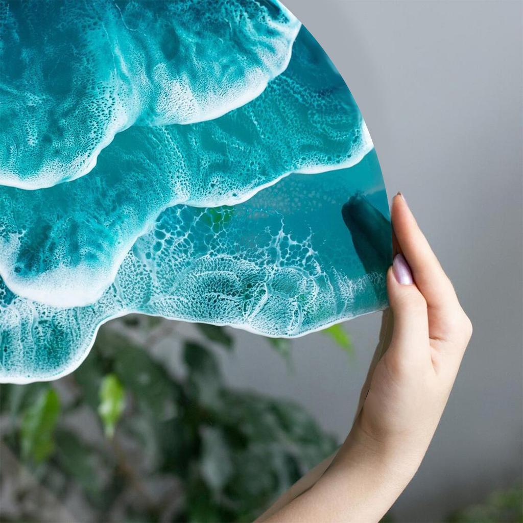 Ocean-Wave Wall Hanging Beach Bathroom Decor And Accessories,Beach Themed Sign