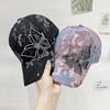 New lace visor children's summer mesh diamond butterfly baseball cap fashion sun protection sun cap