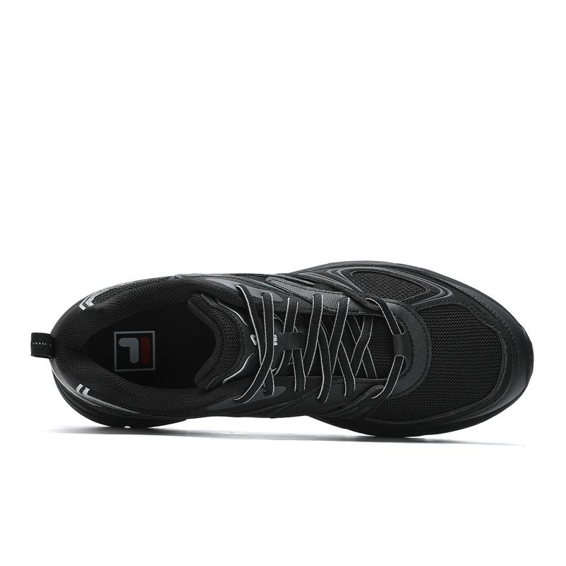 New FILA Low Top Casual Shoes Men's Black/Shadow Black Gray F12M432112FDB