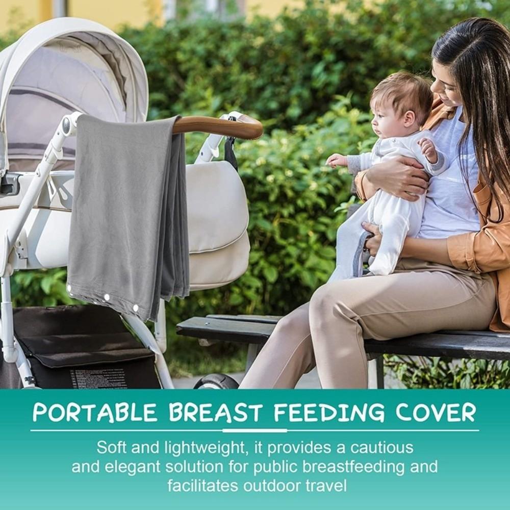 Comfortable Nursing Scarf Button Breastfeeding Blanket Practical Mother's Nursing Towel Baby Wrap