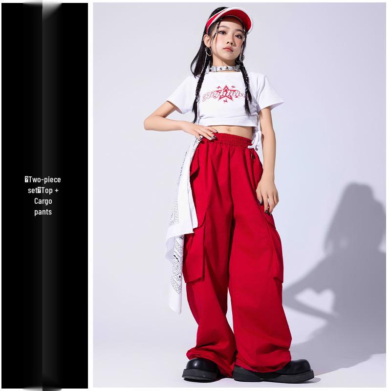 Hip Hop Style Street Dance Costumes for Kids: Trendy Summer Jazz Dance Outfits for Boys and Girls