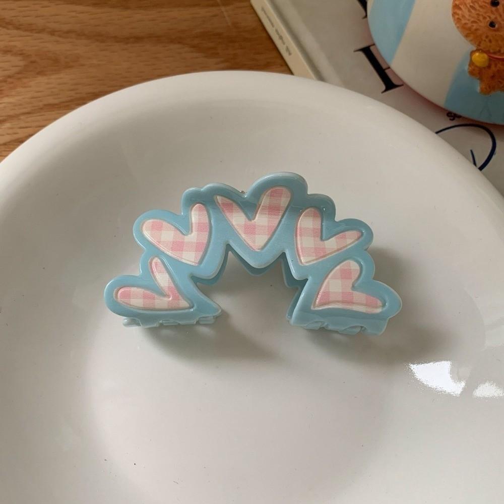 Acrylic Material Shark Hair Clip Triangle Flower Hair Claw Geometry Ponytail Clip  Hair Ornament