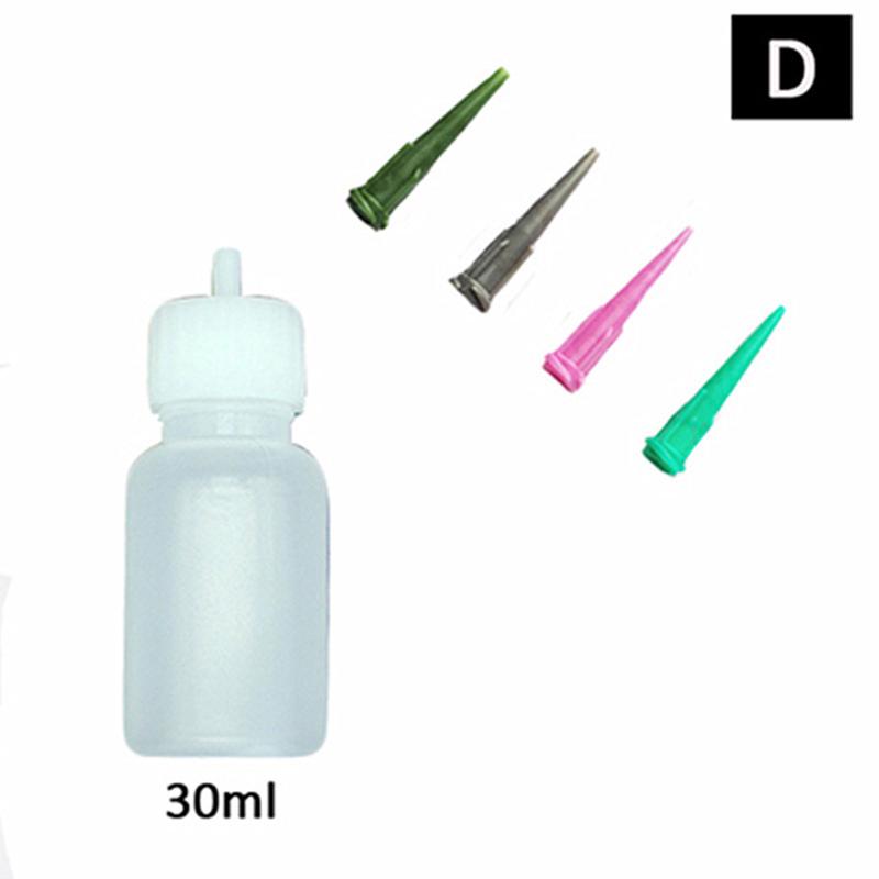 30 мл насадка для хны, бутылка для краски для тела, набор для рисования хной, пластиковая бутылка с 4 насадками