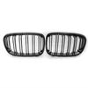 Ricoy Gloss Black For Bmw 2011 - 2014 F20 F21 118i 120i 140i 2 Hatchback Sport Kidney Grill Grille Carbon Fiber
