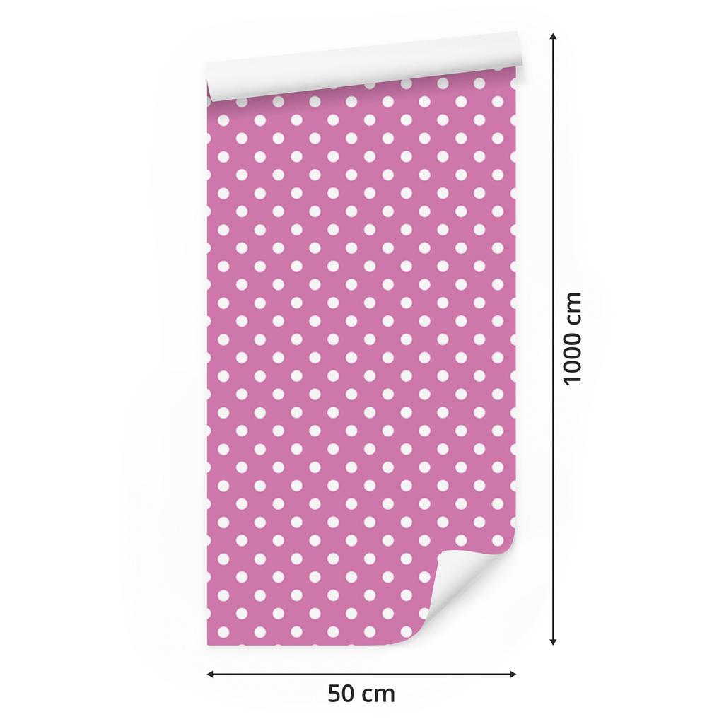 Purple and powder pink dots wallpaper, powder pink background 50x1000