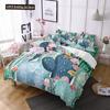 Cactus Duvet Cover Set King Queen Size Tropical Botanical Garden Print Green Plant For Girls Boys Teen Polyester Bedding Set
