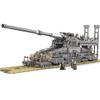 Building Block  Germany 800m "Dora" Railway Gun Combat Artillery Set Assembly Toy Tanks
