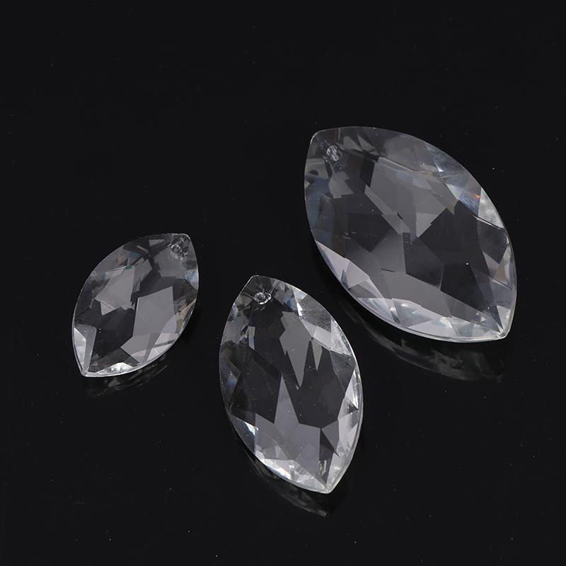 1 шт. прозрачные хрустальные подвески в виде конских глаз, стеклянные преломляющие призмы, ловец солнца, висящие для занавески, свадебной люстры, декора