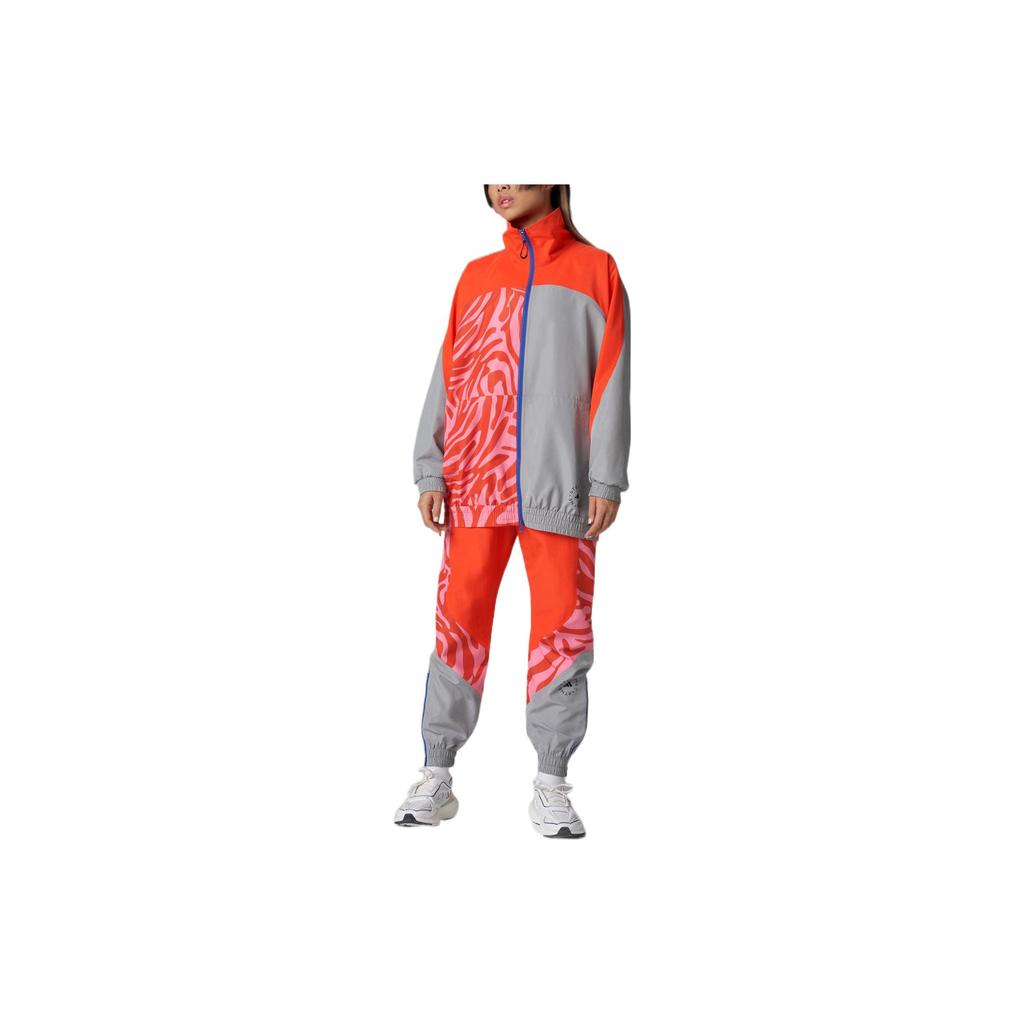 adidas X Stella McCartney Ретро Спортивная куртка с воротником-стойкой Женские куртки Оранжевые H59949