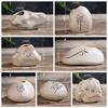 Ceramic Ceramic Zen Hydroponic Vase Rough Desktop Small Vase Retro Stone Shape Vase  Tea Table