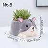 Cute Animal Flower Pot Succulent Pot Ceramics Planter Home Decor Desktop Ornaments Bonsai Plant Pot Garden Decoration