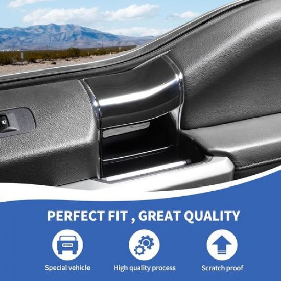 8x Inner Door Handles Covers Panel Trim For Ford F150 2015- Chrome Interior