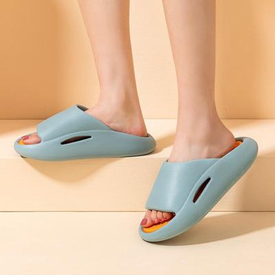 Женские летние домашние сандалии и тапочки с нескользящим дезодорантом и толстой подошвой для дома и ванной комнаты