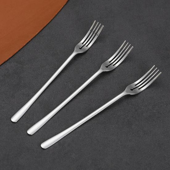 5 шт. Вилки для закусок и десертов из нержавеющей стали, вилки для салата, фруктов и дегустации, многофункциональные