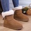 Fashion Winter Boots Fur Women's Snow Boots Low-top Warm Fur Shoes Fashion Women's Winter Short Boots Super Mini Outer Wear Non-slip
