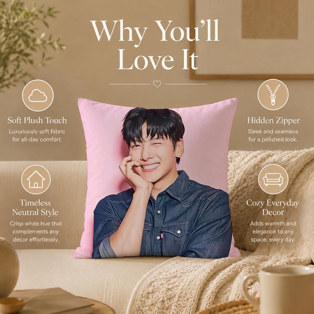 Популярный J-Ji Chang Wook KpopS Наволочка на подушку с двусторонней печатью Гипоаллергенная Защита от пылевых клещей