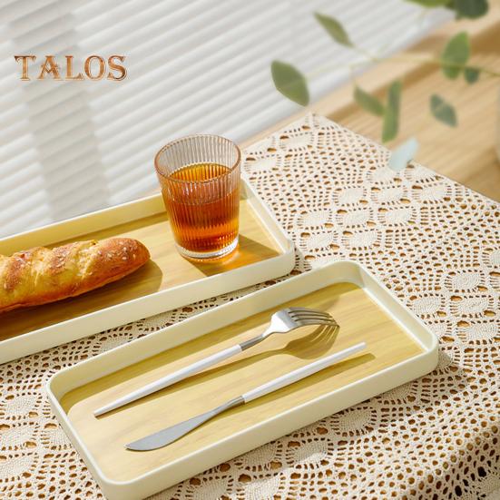 Поднос для чашки чая с деревянным узором. Современный противоскользящий прямоугольный сверхмощный полипропиленовый многофункциональный органайзер для хранения фруктов и сервировки посуды. Держатель для кухни.