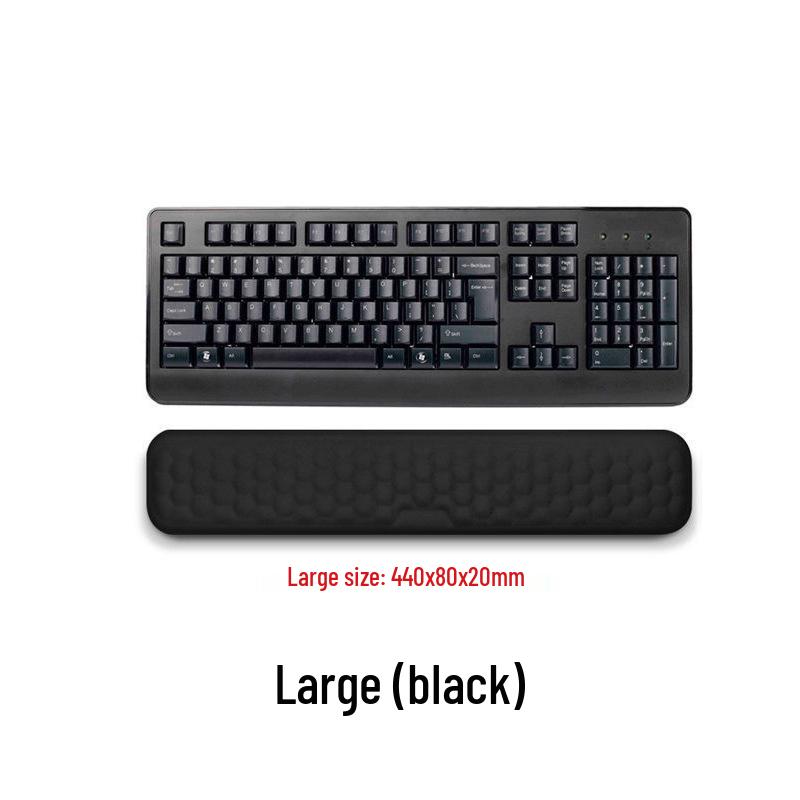 RGB Светящаяся подставка под запястье из пены с эффектом памяти - Большой размер для офисных клавиатур