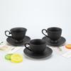 2PCS/Set High-end Coffee Cups And Saucers, High-value Ceramic Mugs, Business-style Latte Art Coffee Cups, Hand-pinched Cups