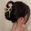 1 шт. Женская разноцветная заколка для волос из сплава в форме цветка и листа с искусственным жемчугом, подходит для повседневного использования, в стиле бохо, на День святого Валентина, летние заколки-крабы