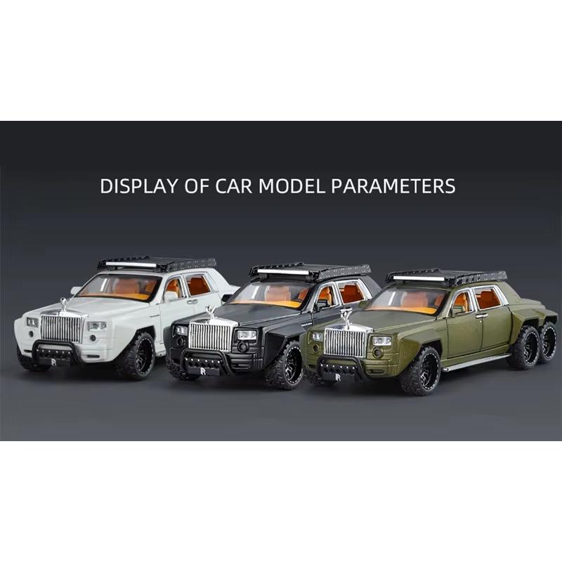 1/32 масштаб Rolls-Royce Phantom 6*6 сплав пикап модель автомобиля литые металлические внедорожники имитация модели автомобиля звук свет детские подарки