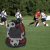 Mesh Socce Ball Bag Sports Equipment Bag Secure Side Pocket with Shoulder Strap for Holding Basketball Volleyball