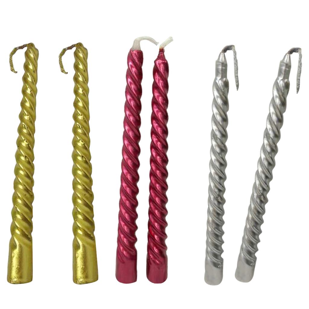 Luxury Spiral Candle Home Decor Scented Taper for Dinner Party Anniversary Table Centerpiece Candle Favor