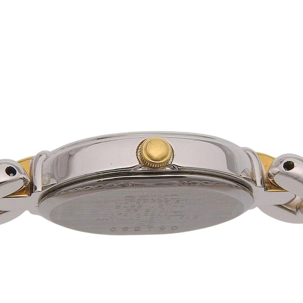 Used [SEIKO] Seiko Belfina 1F21-5B00 SWGX018 Stainless Steel Quartz Analog Display Ladies White Dial Watch