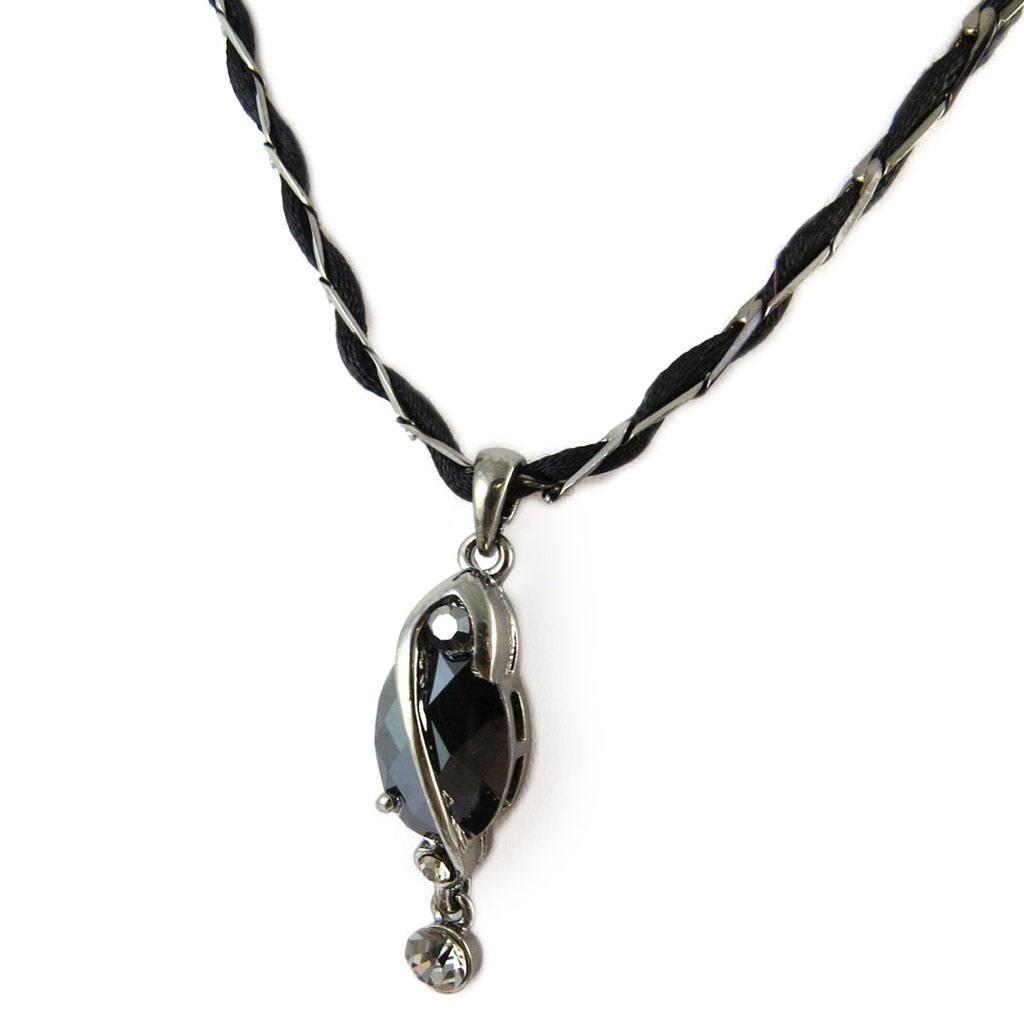 Les Trésors De Lily [E0855] - Designer Necklace 'Courtisanes' Black