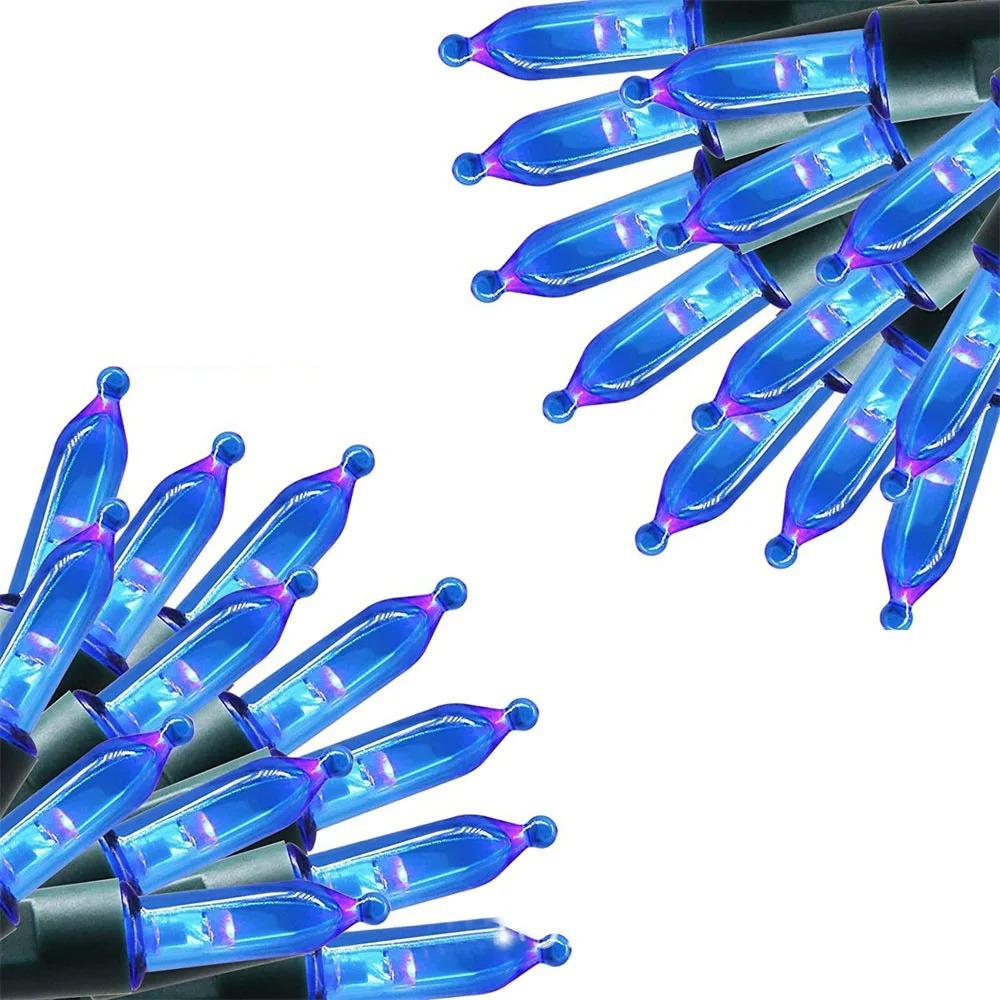 Разноцветные сказочные рождественские гирлянды на елку Водонепроницаемые Зеленый провод Светодиодная гирлянда на батарейках Гирлянда для свадьбы и вечеринки