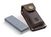 Husqvarna Zenoah Axe Whetstone #120/#320 (with Leather Case) 599674601 Blue, White, Brown