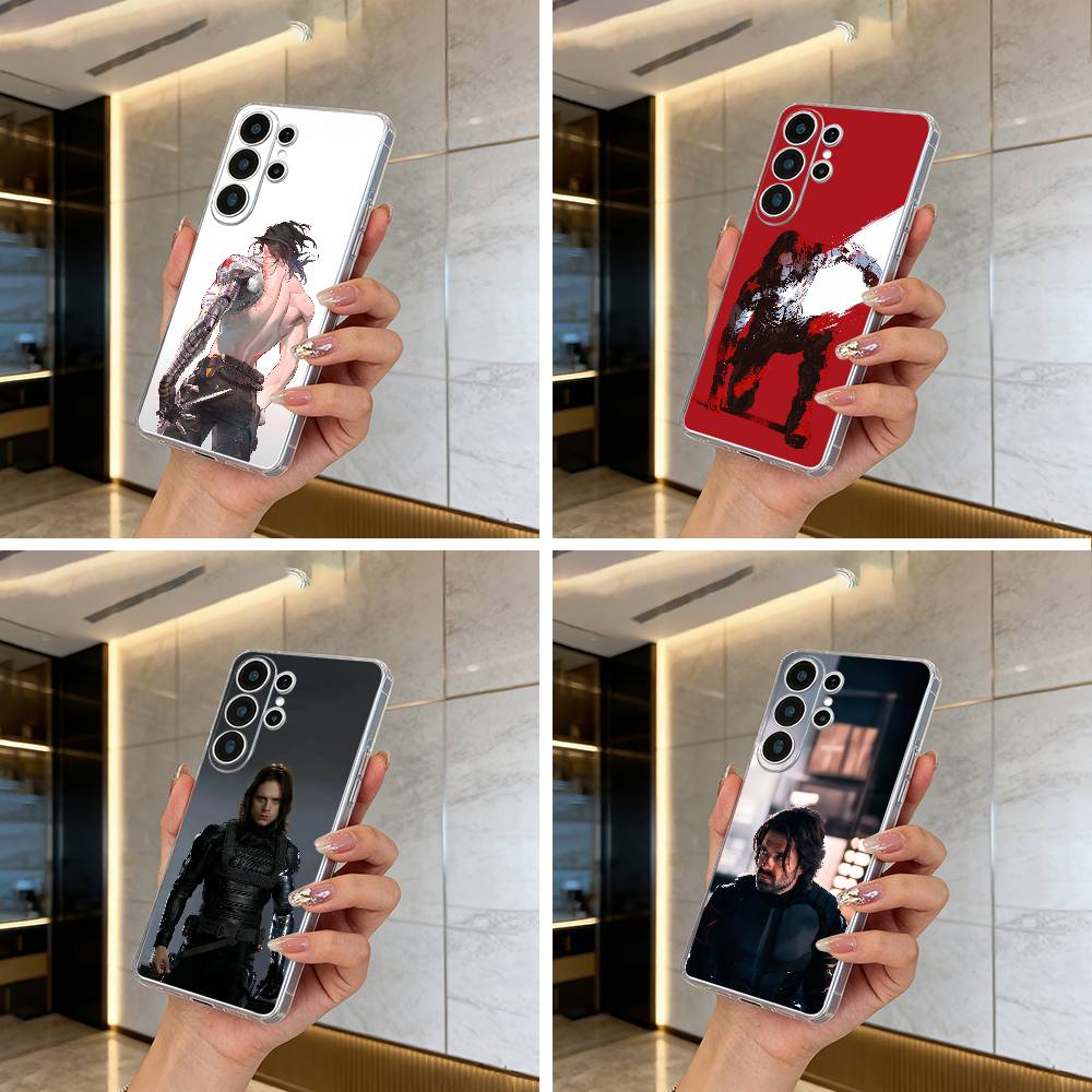 B-Bucky- Barnes Winter -S-Soldier Phone Case For Samsung S25,S24,S21,S22,S23,S30,Ultra,S20,Plus,Fe,Lite Transparent Cover
