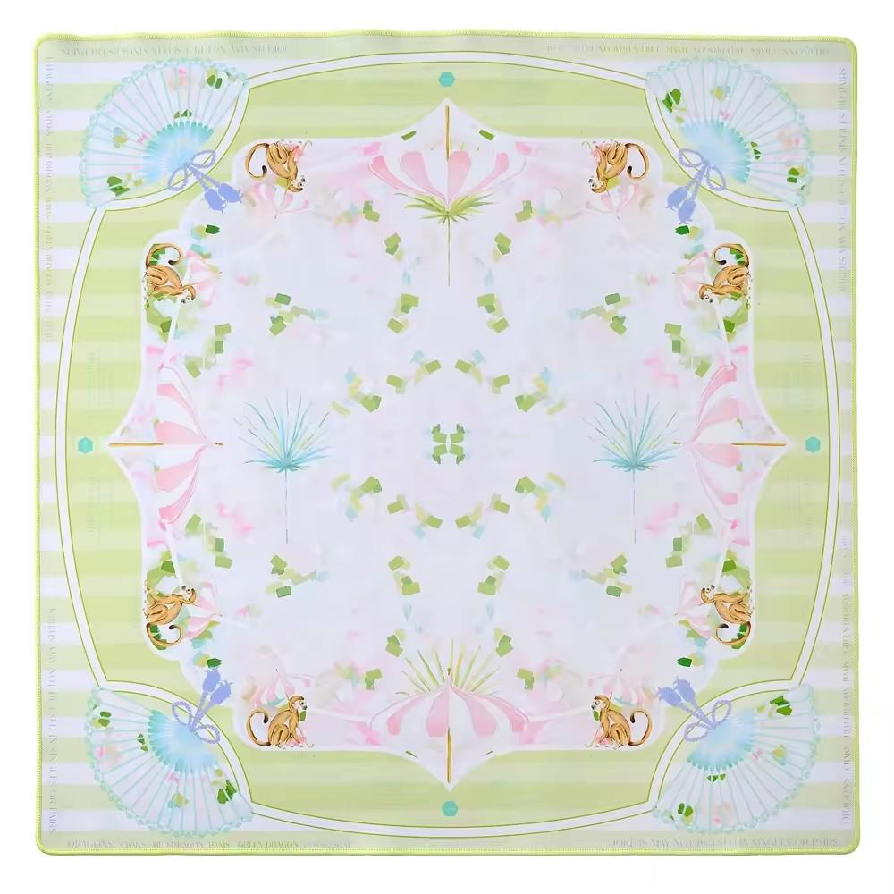 Multi-Function Mahjong Mat Anti-Slip Noise Reduction Dirt Resistant Rubber Table Pad for Board Games