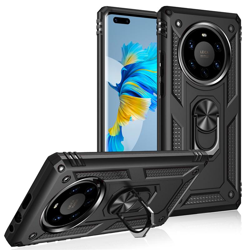 Для Huawei Mate 40 Pro Plus Чехол Роскошный Броня Магнитный Держатель Кольцо Чехол для Телефона Для Mate 40 Lite 40 Pro 40 Ударопрочная Задняя Крышка
