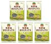 North Colors Pure Japanese Potato Chips with Seaweed Salt 53g X 5 Bags Japanese Made Chunky Snacks Snacks Rice Bran Oil No Additives Potato Chips